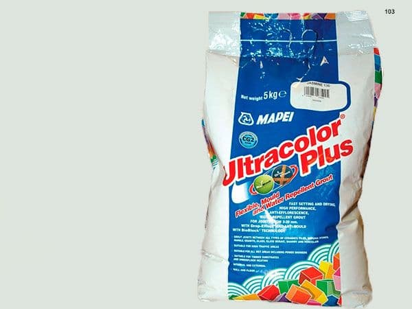 Mapei Ultracolor Plus № 103 затирочная смесь (Белая луна) 2 кг