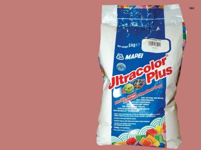 Mapei Ultracolor Plus №  161 затирочная смесь (Лилово-розовый) 5 кг