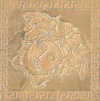 Versace Marble 240382 Tozzetto Medusa Lappato Oro Lev Вставка 14,4х14,4 см