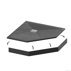 Grossman Экран белый металлический для прямоугольного поддона GR-S170100Q (70*100) Strong