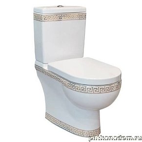 Della Globus Super Plus DE3110900148 Унитаз-компакт, версаче золото