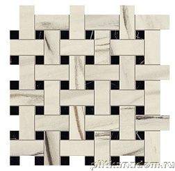 Atlas Concorde Marvel Dream Bianco Fantastico Basket Weave Matt Мозаика 30,5x30,5 см