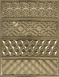Heralgi Garden Dec Geometry PVD Oro Декор 10х30 см