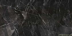 Kutahya Black Calacatta Kristal Rectified Parlak Nano Черный Полированный Керамогранит 120x240 см