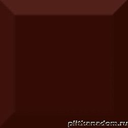 Absolut Keramika Cube Kitchen Biselado Brillo Marron Настенная плитка 10x10 см