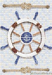 Пиастрелла Меланж 2840-105-п Беринг Панно 56х80 (из 4-х плиток) см