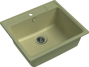 Мойка кухонная Ewigstein Elegant 60 1-чаша 570*510мм бежевый
