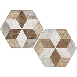 Ceramica Fioranese Heritage Deco Exagona Texture 4 Nat Керамогранит 34,5х40 см
