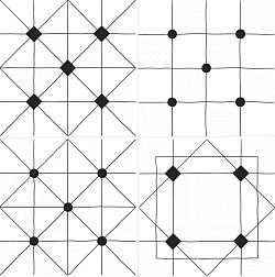 Lasselsberger-Ceramics Домино Декор Геометрия Белый Матовый 6032-0434 30х30 см
