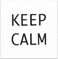 Керама Марацци Итон AD-A168-1146T Декор Keep calm 9,9х9,9 см