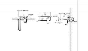 Bravat Source P8173218CP-ENG Встраиваемый смеситель, хром