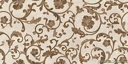 Versace Emote Crema Marrone Decoro Floreale Декор 39x78 см