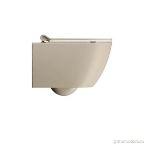 GSI PURA унитаз подвесной PURA безободковый с водоворотной системой смыва Swirlflush фаянсовый бежевый матовый (881608)