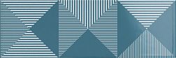 Harmony Crayon Blue Dеcor Синий Глянцевый Декор 10x30 см