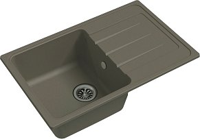 Мойка кухонная Ewigstein Elegant 50F 1-чаша + крыло 762*480мм темно-бежевый