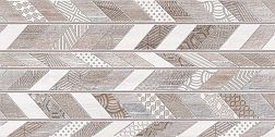 Azori Shabby Chevron Коричневый Матовый Декор 31,5х63 см