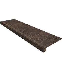 Estima Gabbro GB 04 Brown Неполированная + Подступенок (14,5x120) Коричневая Ступень 33х120 см