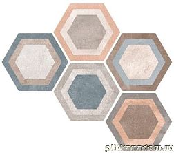 Vives Rift Hexagono Bushmills Multicolor Керамогранит 23x26,6 см