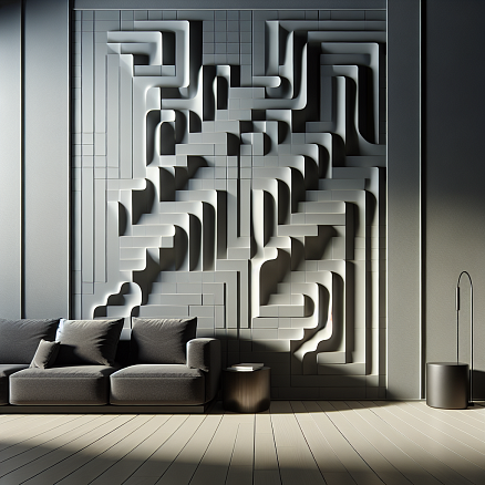 Плитка с 3D-эффектом в интерьере: где использовать и как не переборщить