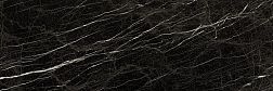 Eurotile Amina 672 ANI3BK Black Черная Глянцевая Настенная плитка 30x90 см