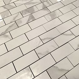 Bode Marble Porcelain BMB8561М3 Calacatta Мозаика полированная 29,8х29,8 (4,8х9,8) см
