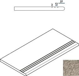 Italon Дискавер X2 Грэй Ступень закругленная грип 30x60 см