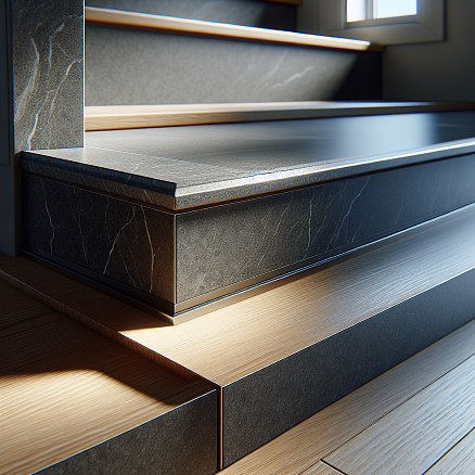 Ступени с подступенком из керамогранита: монтаж и особенности