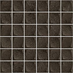 Paradyz Minimal Stone Nero Mozaika Prasovana Мозаика 4,8х4,8 29,8х29,8 см