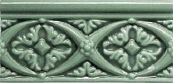 Adex Modernista ADMO4006 Relieve Bizantino C-C Verde Oscuro Бордюр 7,5х15 см