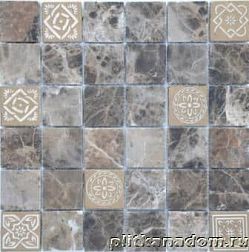 Caramelle Art Stone Emperador light Мозаика 30х30x0,8 (4,8x4,8) см
