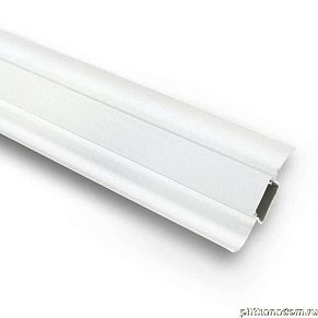 Lexida 001 Белый Плинтус ПВХ, окрашенный с мягким краем 2,5 м