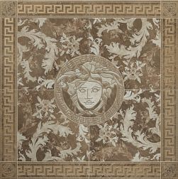 Versace Marble 240427 Rosone Levigato Marrone Панно 117,2х117,2 см