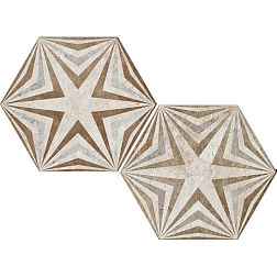 Ceramica Fioranese Heritage Deco Exagona Texture 3 Nat Керамогранит 34,5х40 см