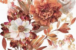 Absolut Keramika Aure Savage Мarron Flowers 02 Панно 30х45 (2 шт.) см
