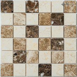 NS-mosaic Stone series КP-758 Камень полированный Микс Мозаика 29,8х29,8 (4,8х4,8) см
