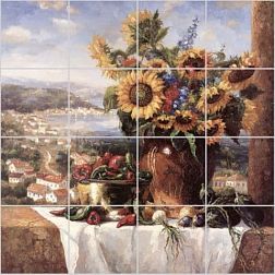 Фотоплитка Sunflowers Панно 30.2(50) 40х40 см