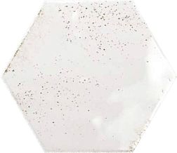 Ribesalbes Hope White Hex Glossy Белая Глянцевая Настенная плитка 15х17,3 см