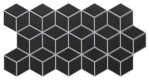 Realonda Ceramica Rhombus Black Настенная плитка 51x26.5 см