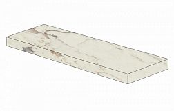 Atlas Concorde Russia Allure Капрайя Белая Лаппатированная Ступень Угловая Правая 33x160 см