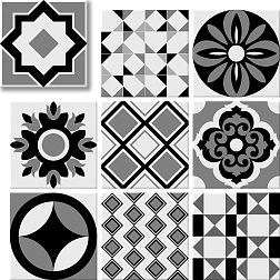 Geotiles Geomix Vendome (12 видов рисунка) Керамогранит 22,3x22,3 см