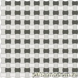 Ce.Si Butterfly Scacchiera Decoro B Rett Микс Матовая Ректифицированная Мозаика 2,5x5 30x30 см