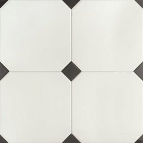 El Molino Betera Black-White Rett. Матовый Керамогранит 58x58 см