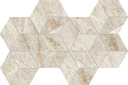 Atlas Concorde Marvel Diva Taj Mahal Hex Lapp. Бежевая Мозаика 23,3х40,3 см