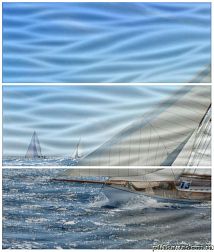 Cerrol Formula Regatta-3 A Wave Панно (из 3-х плиток) 60х50 см