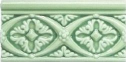 Adex Modernista ADMO4005 Relieve Bizantino C-C Verde Claro Бордюр 7,5х15 см