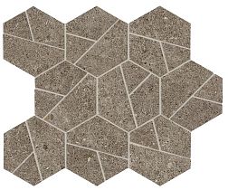Atlas Concorde Boost Stone Taupe Mosaico Hex Декор 25х28,5 см
