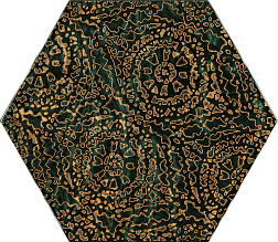 Paradyz Urban Colours Green Inserto Szklane Heksagon A Декор 19,8х17,1 см