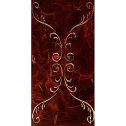 Villa Ceramica Ornamento rosso Коричневая Глянцевая Настенная плитка 30х60 см