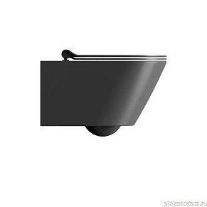 GSI KUBE X унитаз подвесной KUBE X безободковый с водоворотной системой смыва Swirlflush фаянсовый черный матовый (941526)