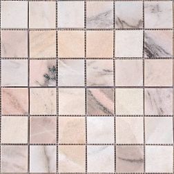 Caramelle Pietrine 7 мм Rosa Salmone Розовая Полированная Мозаика 30,5х30,5 (4,8х4,8) см